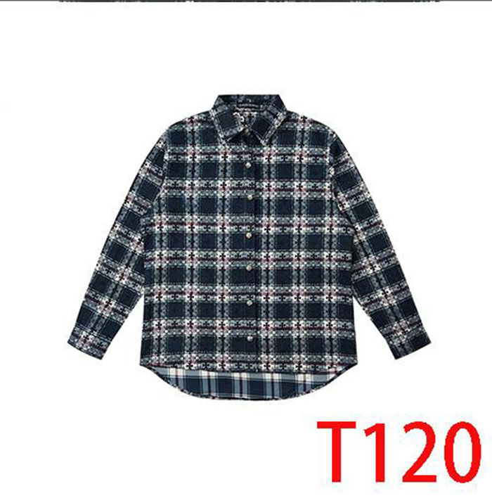 T120 Cross Flower Letter Punk Hip Hop Couple Style