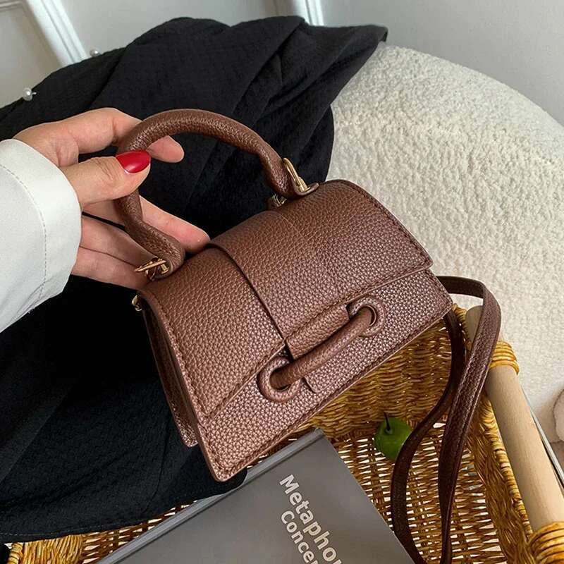 Retro Fashion Women's Girls Can Love Multifunctional Designer PU Leather Handbag Crossbody Bag
