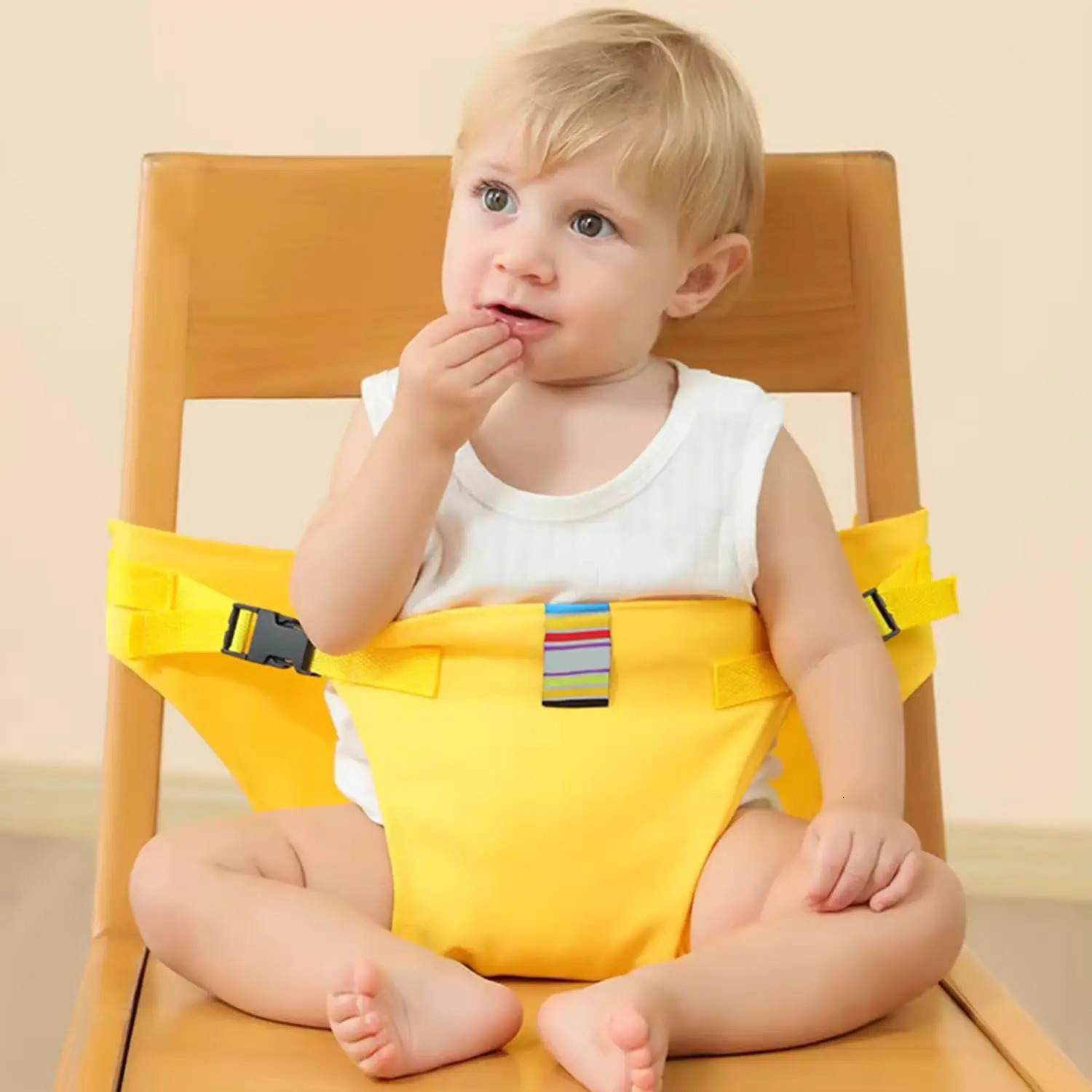 Baby Seat Fixed Belt Infant Dining Portable Child Chair Safety Universal Restaurant High 250114