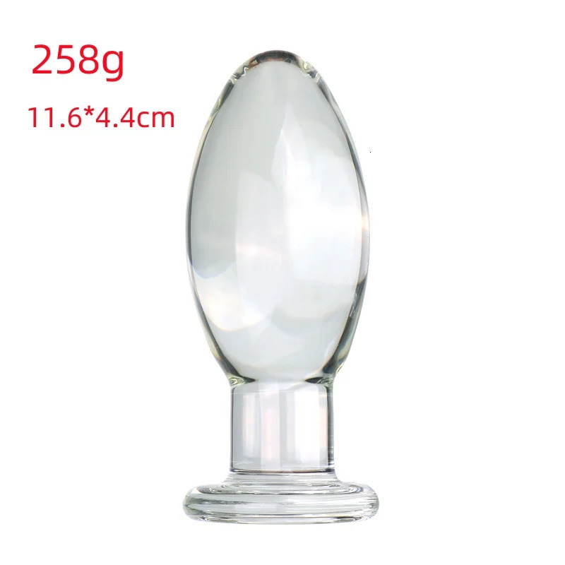 VaHppy Glass Anal Plugs Large 780g Diameter 7cm Duck Egg Style Sex Toys Masturbator Extension Training Lesbian Gay SM BDSM Sex 250108