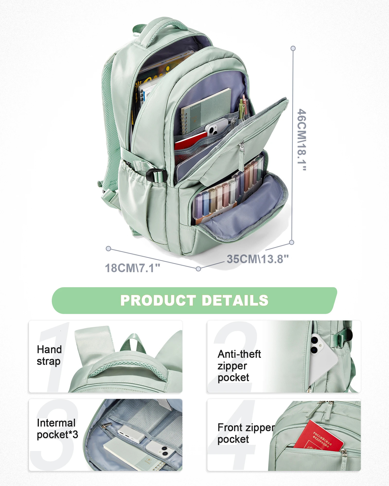School Backpack For Women Men School Bag For Boys Girls College Backpack Brevite Backpack Laptop Backpack 250109