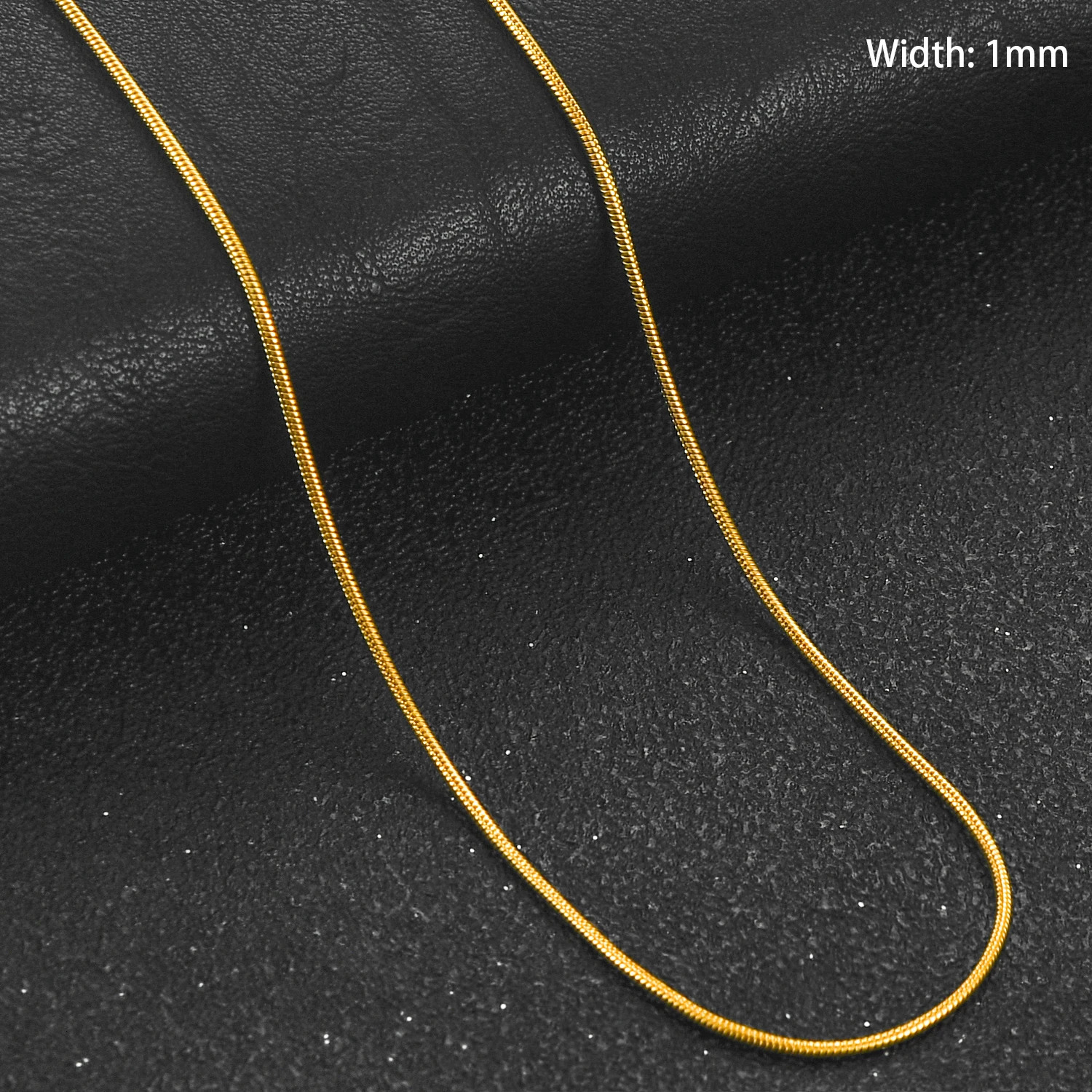 115244mm Basic Stainless Steel Round Snake Chain Necklace Gold Color Plated Choker on Neck Clavicle Jewelry Accessories 250114