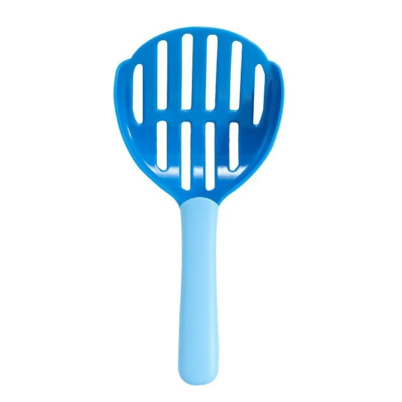 Plastic Litter Shovel 22.5*11cm Hollow Grooming Scoop Long Handle Convenient Pick Up Cat Excrement Cleaning