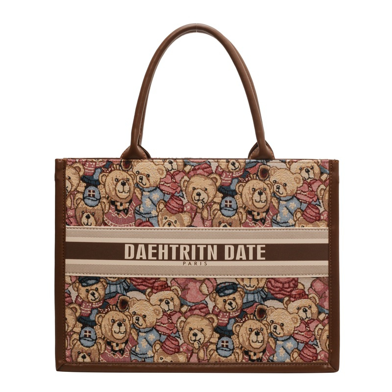 Free Shipping Designer Shoulder Bags Casual Handbag Fashionable Tote Cartoon Bag For Women 2025 New Style Pink New Free Delivery Designer Bag