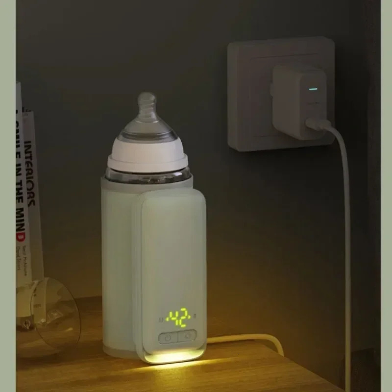 Rechargeable Bottle Warmer Milk Water Insulated Bag Baby Nursing Heater Safe Kids Infant ForTravel Accessories 250117