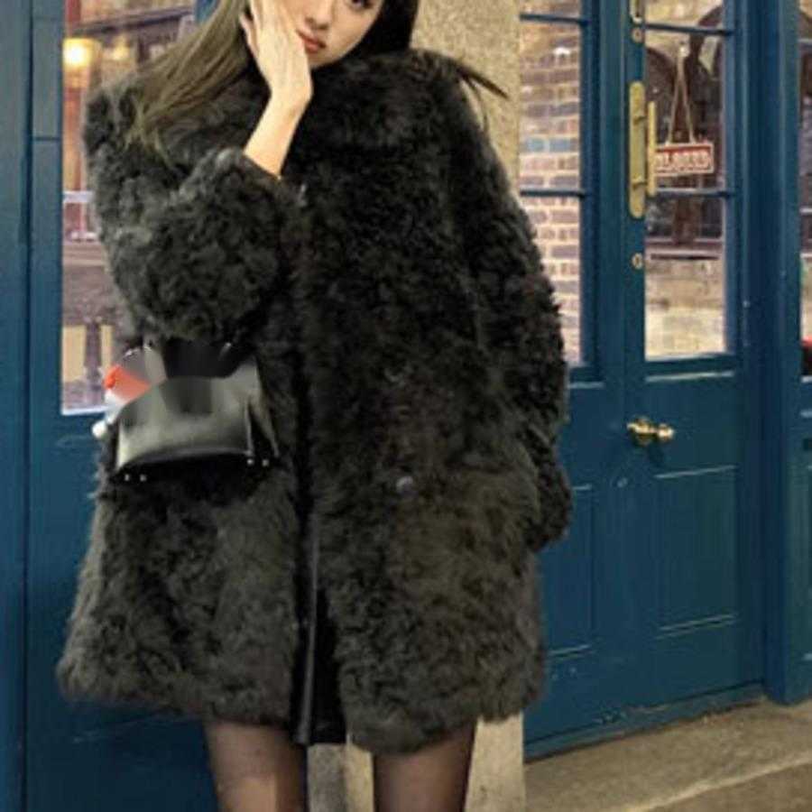 Womens Down Goldenhour Atmosphere Stained Spanish Fur Women Women Jackets Coat Woman Fur 241209