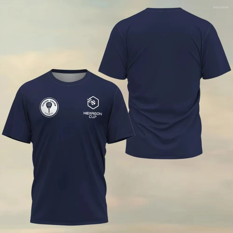 Men's T Shirts Padel Print Summer Men Tshirt Unisex Fitness Sports Breathable T-shirt Ultra-thin Tennis Top Clothing
