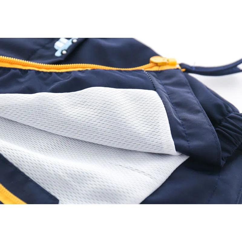 Boys Spring Autumn Coats Kids Jackets Toddler Hooded Windbreaker With Pocket Children Zipper Outerwear Baby Clothes 2-7 Years 250115