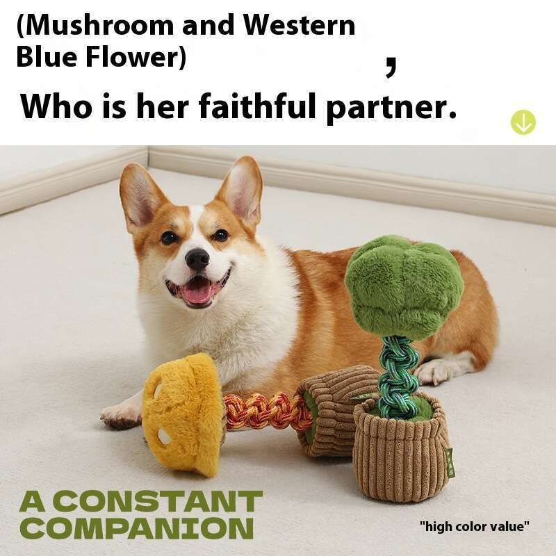 Durable Chew Rope Toy - Creative Vegetable-Shaped Squeaky Dog Toy, Boredom Buster