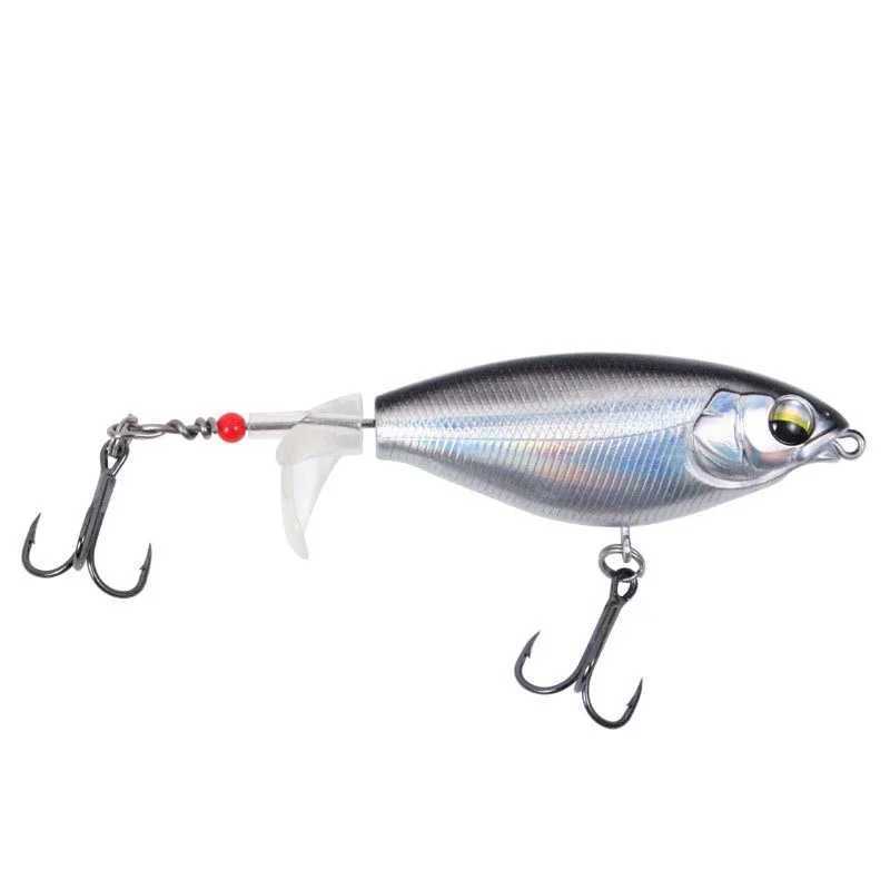 1PCS Topwater Fishing Lure 6g/10g Whopper Popper Wobbler Artificial Hard Bait Bass Plopper Soft Rotating Tail Fishing Tackle M250118