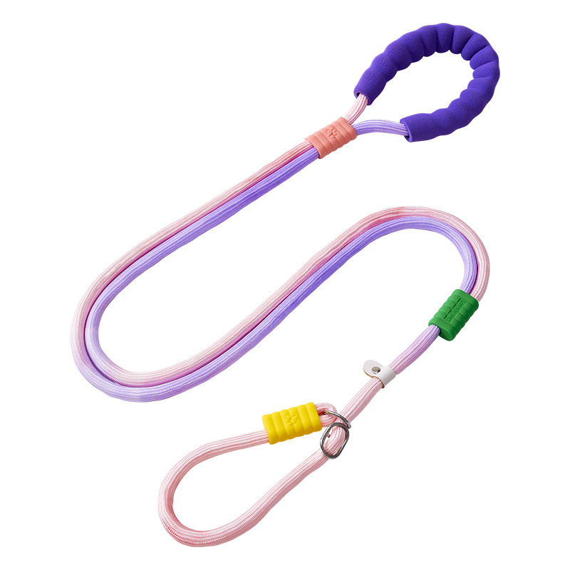 Dog leash, slip rope, medium-sized dog explosion-proof punching chain, anti slip pet supplies