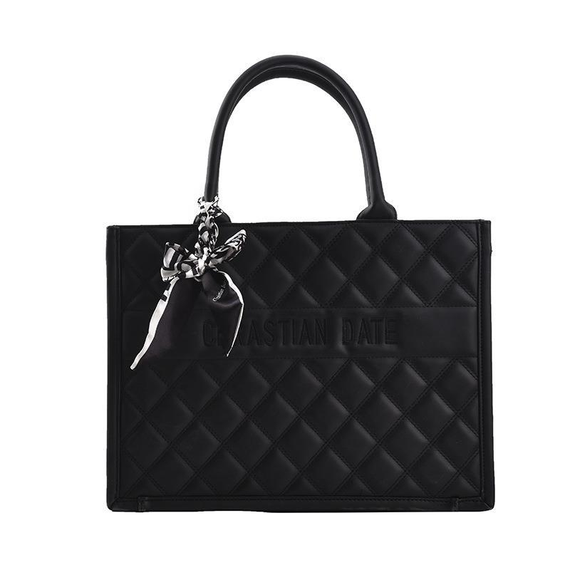 Designer Shoulder Handbags: Women's Versatile Tote Bag - Plain Black, Casual Style, Perfect For Everyday Use New Free Delivery Designer Bag