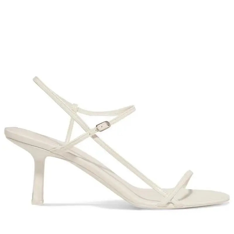 Womens Sandals Kitten Heel Thin Belt Thin Heel French Pumps Sandals Fairy Style Summer High Heel Fashion Sexy Style 250109