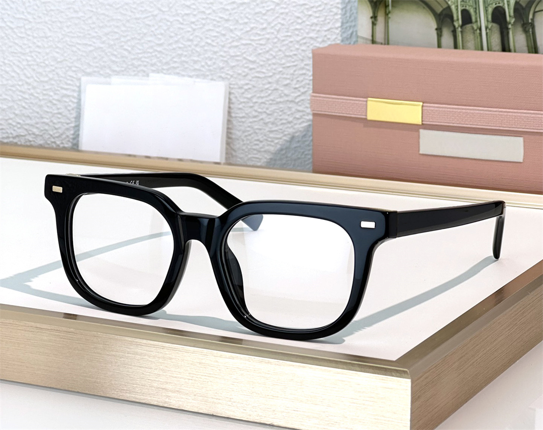 Fashion popular designer women optical glasses 06x simple square shape acetate eyewear designs leisure versatile style Anti-Ultraviolet with case