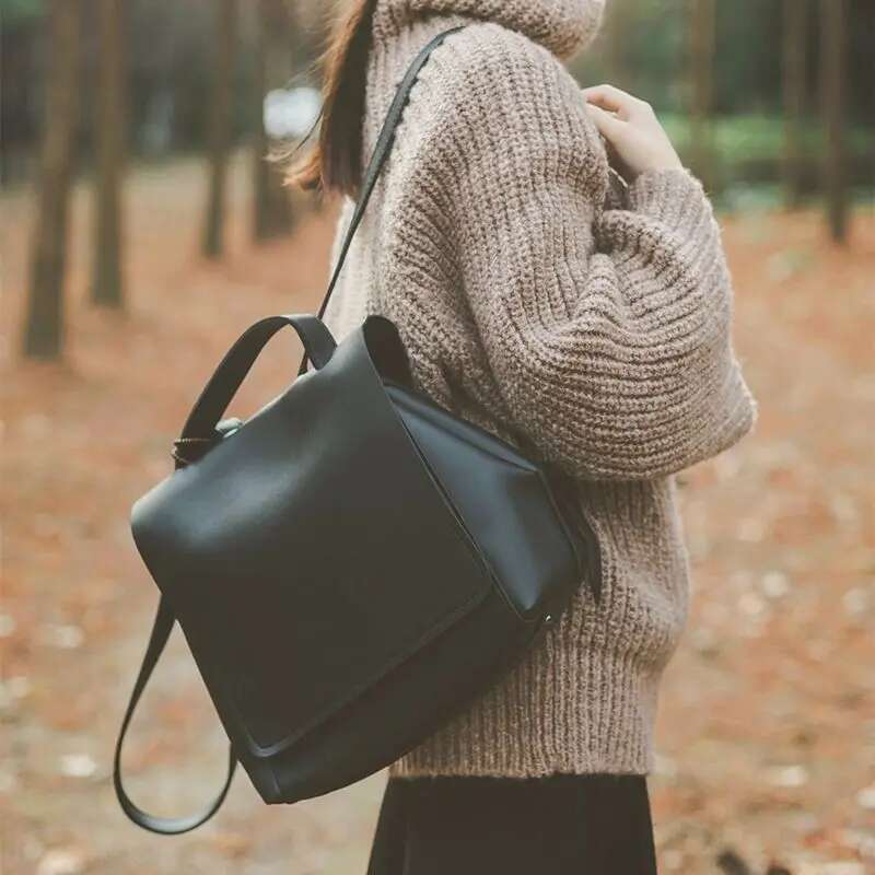 Korean Style Women Retro Backpacks Satchels Girls Students School Minimalist Shoulder Bags Handbags Totes Mochilas Mujer