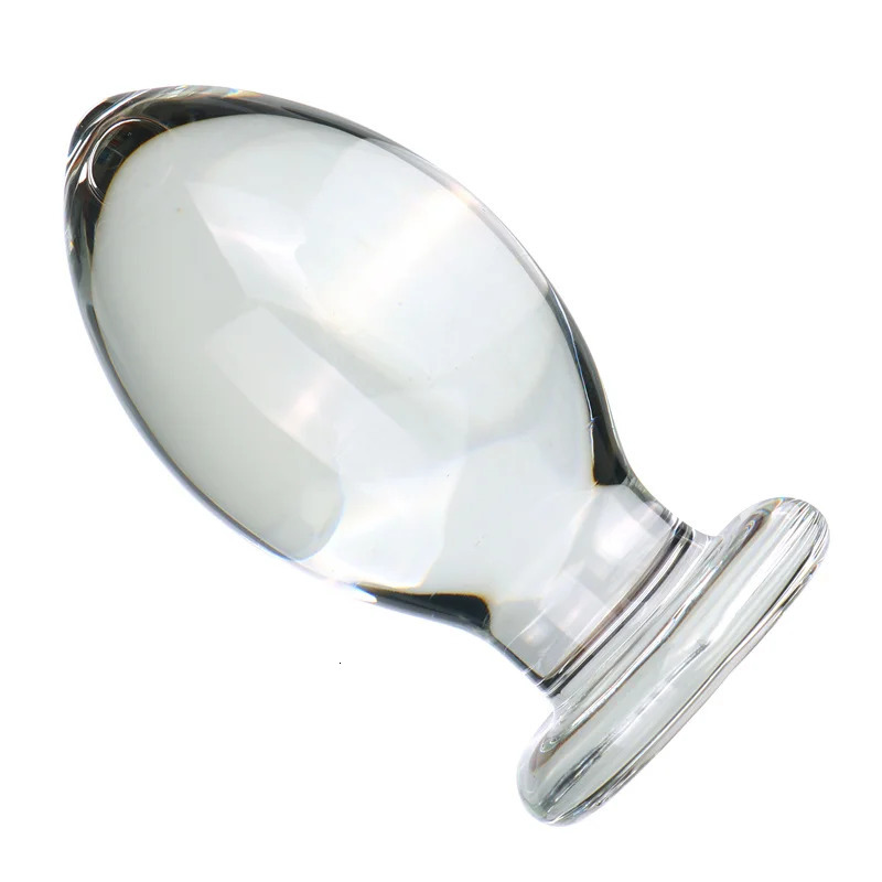VaHppy Glass Anal Plugs Large 780g Diameter 7cm Duck Egg Style Sex Toys Masturbator Extension Training Lesbian Gay SM BDSM Sex 250108