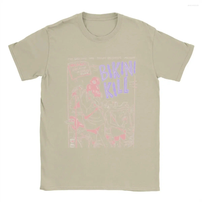 Men's T Shirts Men Bikini Kill Shirt Pure Cotton Clothes Funny Short Sleeve Crewneck Tee Plus Size Streetwear Harajuku Printed T-Shirt