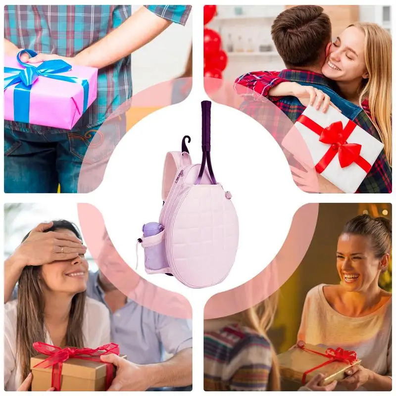 Tennis Bags For Women Top Handle Tennis Carrying Bag With Water Bottle Holder And Hook Chest Grids Printed Tennis Sling Bag 250117