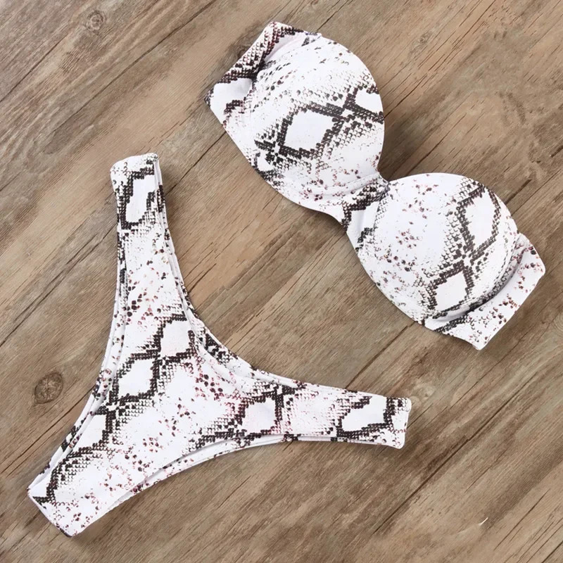 Bikini swimsuit womens swimsuit sexy thong pleated bikini set push up swimsuit Brazilian leopard swimsuit Tankini 250117