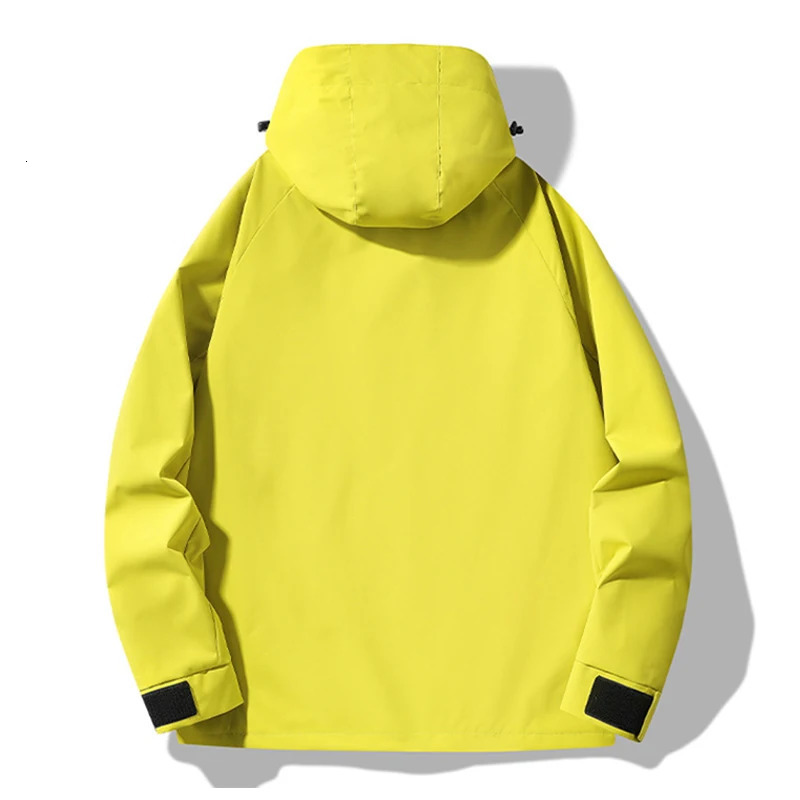 Mens Autumn Waterproof Hiking Climbing Jacket Unisex Windbreaker Outdoor Casual Camping Fishing Coat Detachable Hat Jacket Man 250116