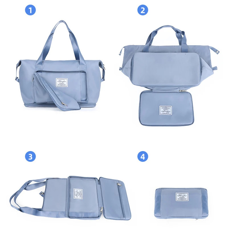Large capacity expandable travel bag luggage organizer handbag waterproof portable foldable travel suit storage bag 250109