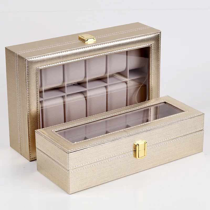 Watch Box Organizer for Men Women 6/10/12Girds Watch Case Jewelry Storage Leather Watch Display Personalized For Gifts 250117