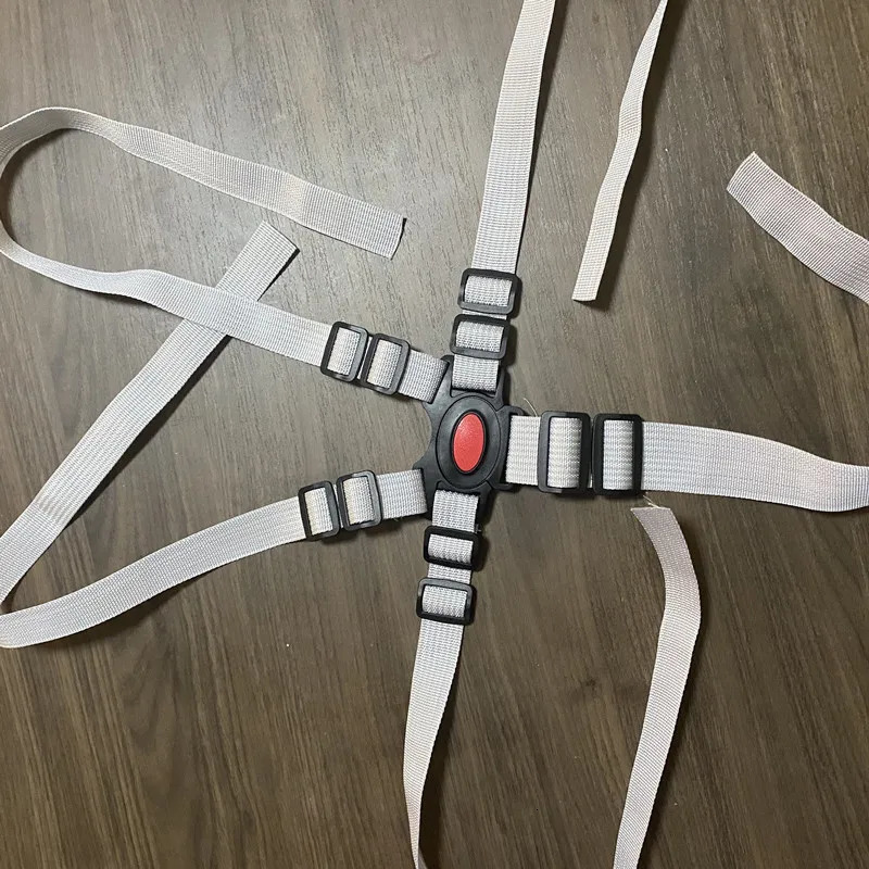 Child Growth Chair Seat BeltBaby BeltDining AccessoriesSafety ProtectionFive Point Buckle Belt 250114z