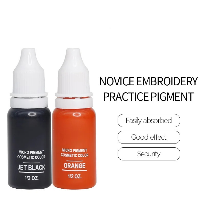 15ML/Bottle Professional Microblading Pigment Permanent Makeup Eyebrow Tattoo Ink Body Supplies Pigment Practice Tattoo Pigments 250114