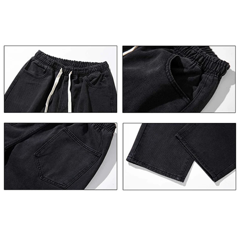 Men Daily Simple Outside Sports Casual Jeans Male Basic Straight Leg Denim Pants High Quality Wide Leg Denim Trousers 250116