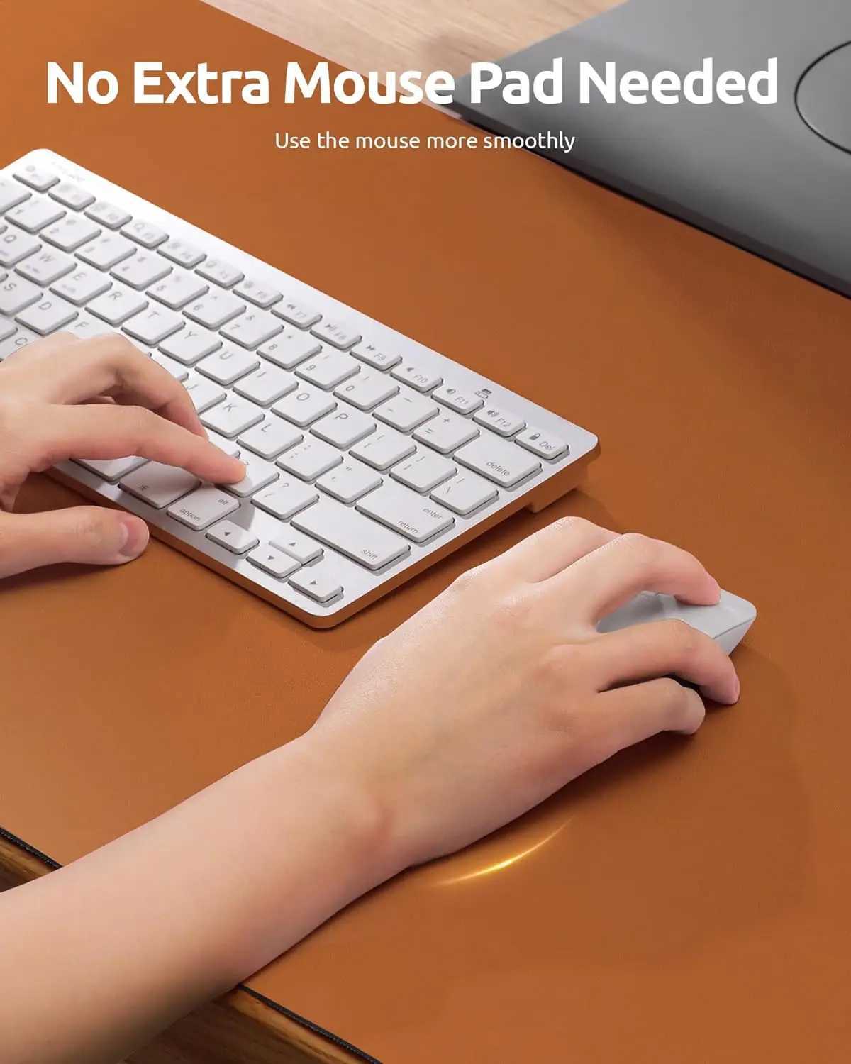 Office Desk Mat Leather Desk Pad Protector Large Mouse Pad Non-Slip PU Leather Waterproof Desk Blotter Laptop Desk Pad O250118