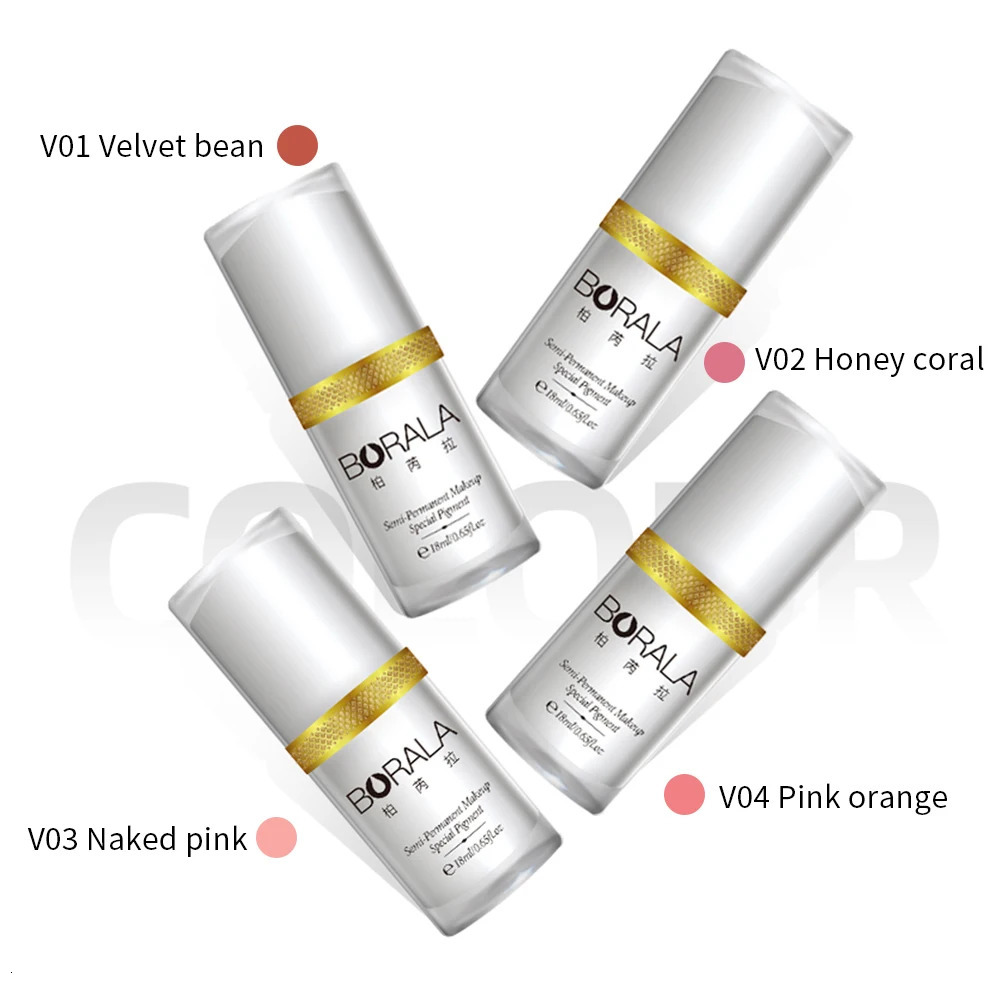 18ml Tattoo Supplies Nude Color Tattoo Microblading Paint Ink Pigment for Semi Permanent Makeup Eyebrows Lips Tint Consumables 250114