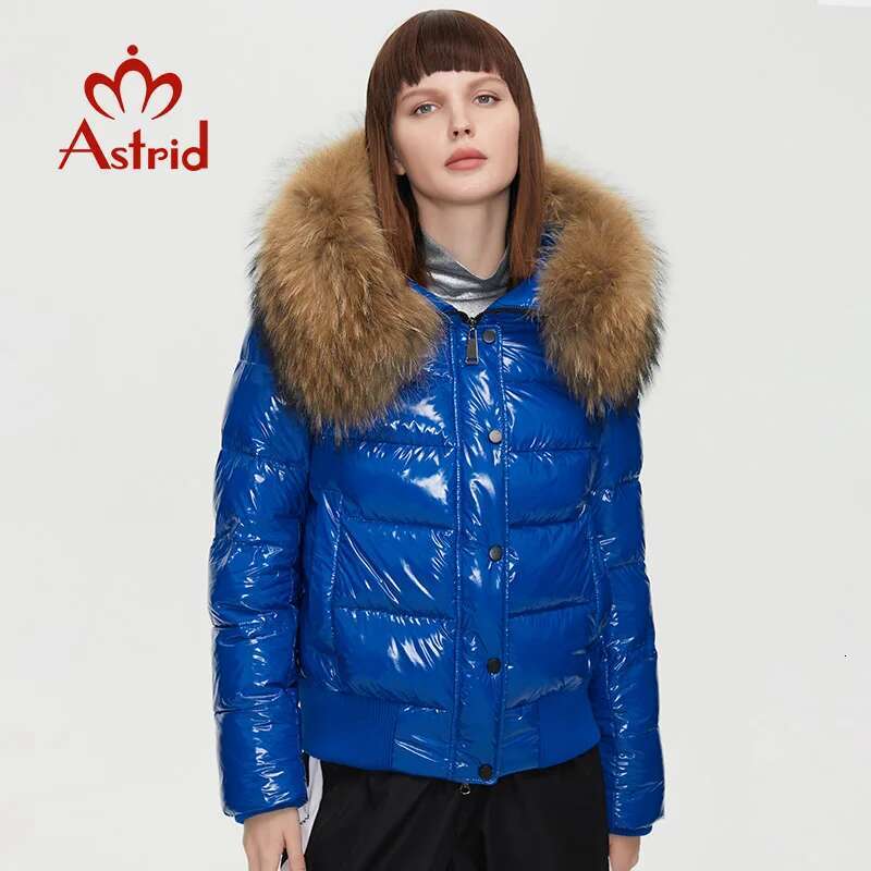Astrid 2022 New Winter Women's Coat Women Warm Thick Parka Fashion Black Short Jacket With Raccoon Fur Hood Female Clothing 7270