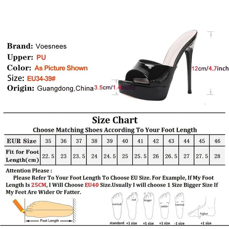 Women 12CM High Heels Outdoor Shallow Mouth Sandals Summer Thick Platform Slippers Simple Style Slide Shoes For Woman 250118