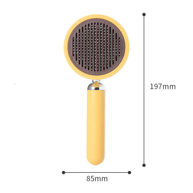 Cat brush, Cat Brush for Long or Short Haired Cats, Remove Loose Fur and Mats, Rounded Pins Reduces Painful Pulling, Not for Tangle and Curly Fur