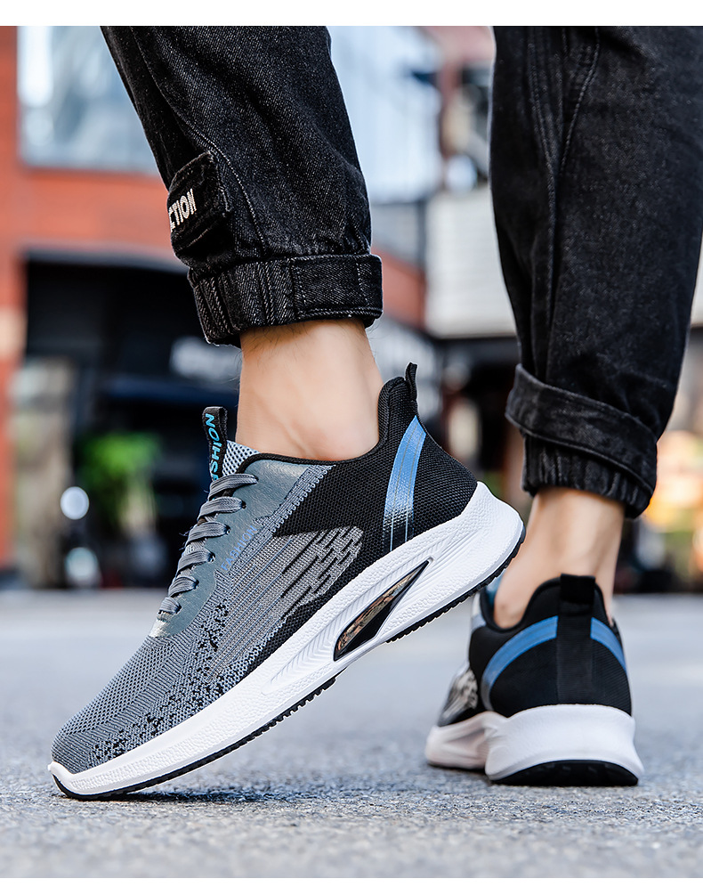 Men's fashion sneakers 2025 hot spring and Autumn new comfortable breathable running men's outdoor casual shoes
