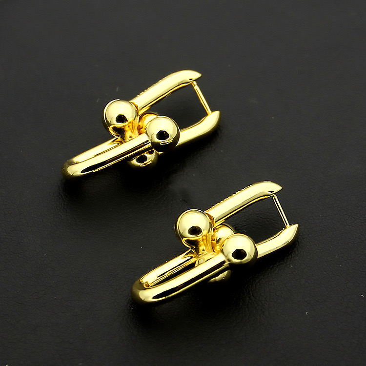 New Fashion Stainless U earrings Designer Earring Chain Link Earrings for Women Man Wedding Party Jewelry Free shipping