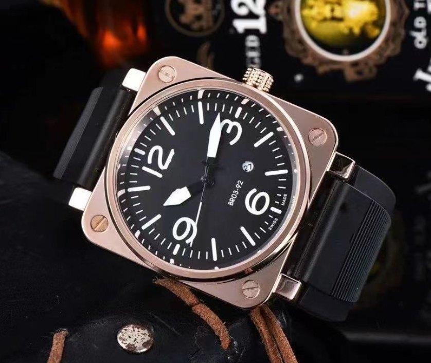 Wristwatches Quartz Men's Top Brand Watch Bell Watch Rubber Multifunctional Waterproof wristwatch Diver Sports Clock Reloj Watches