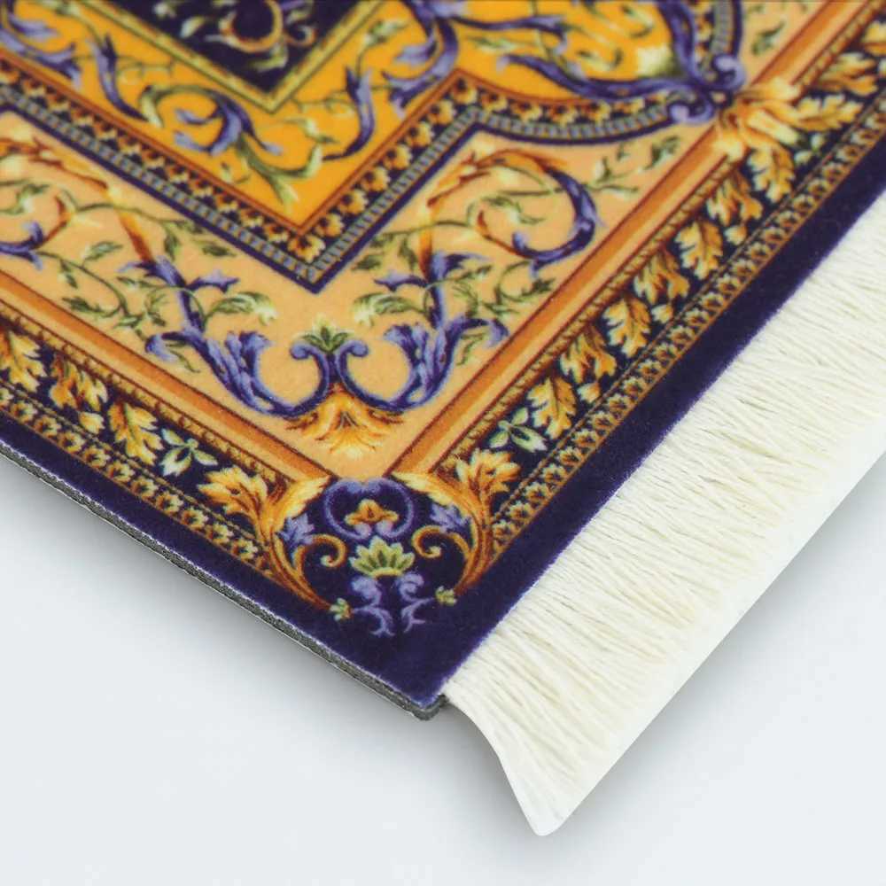 Persian Mini Woven Carpet Pad Mouse Pad Retro Style Carpet Pattern Cup Laptop Mouse Pad with Flynn Home Office Desk Decoration Craftsmanship O250118