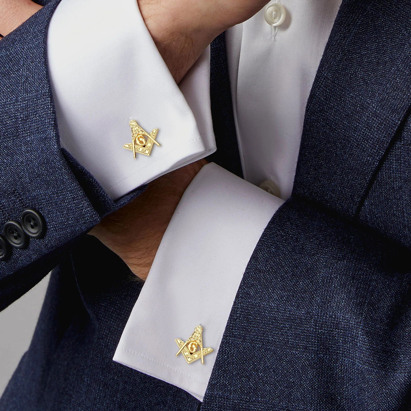 Freemason mens tie clip or cufflinks gift box packaging mens tie clip jewelry or accessories Freemason mens gifts. 250110