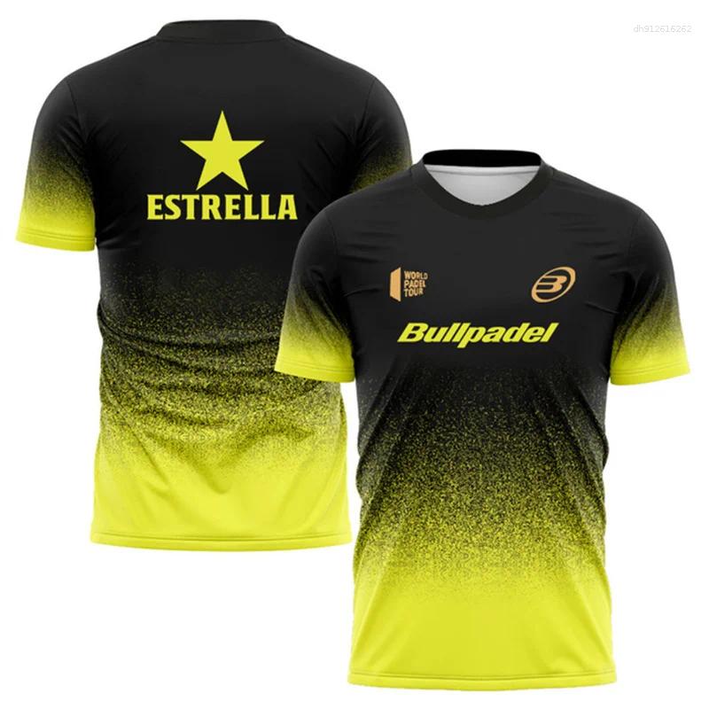 Men's T Shirts T-Shirt Loose Sports Tops Summer Quick Drying Badminton Padel High Quality Wicking Tennis Training Top