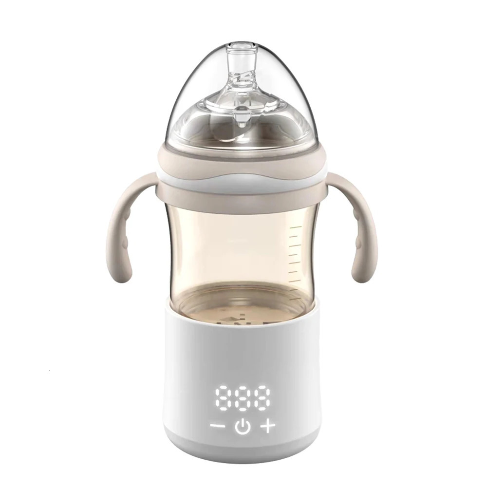 Baby Bottle Warmer Milk Heater with Digital Display for Instant Temperature 5500mAh Battery Breastmilk 250117