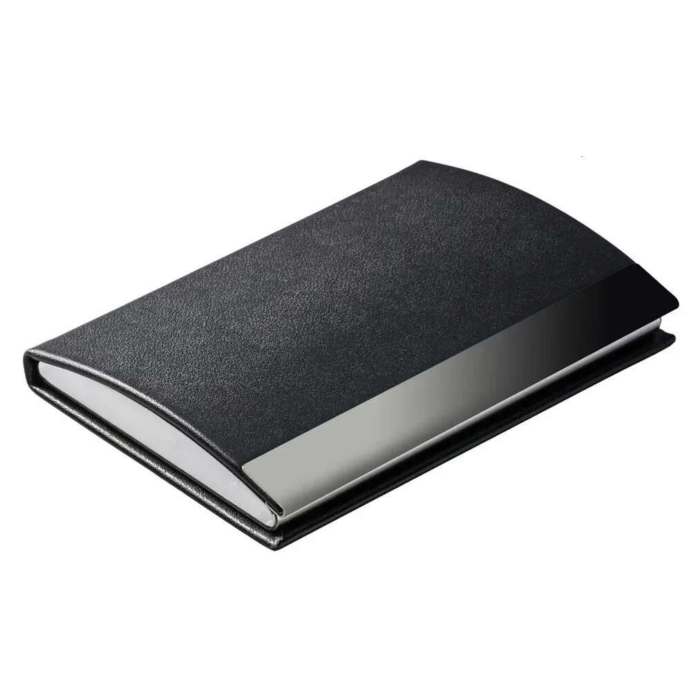 Personalized Metal Business Holder With Names Emed Square Personalised Small Credit Card Wallet Rfid Drop Shipping