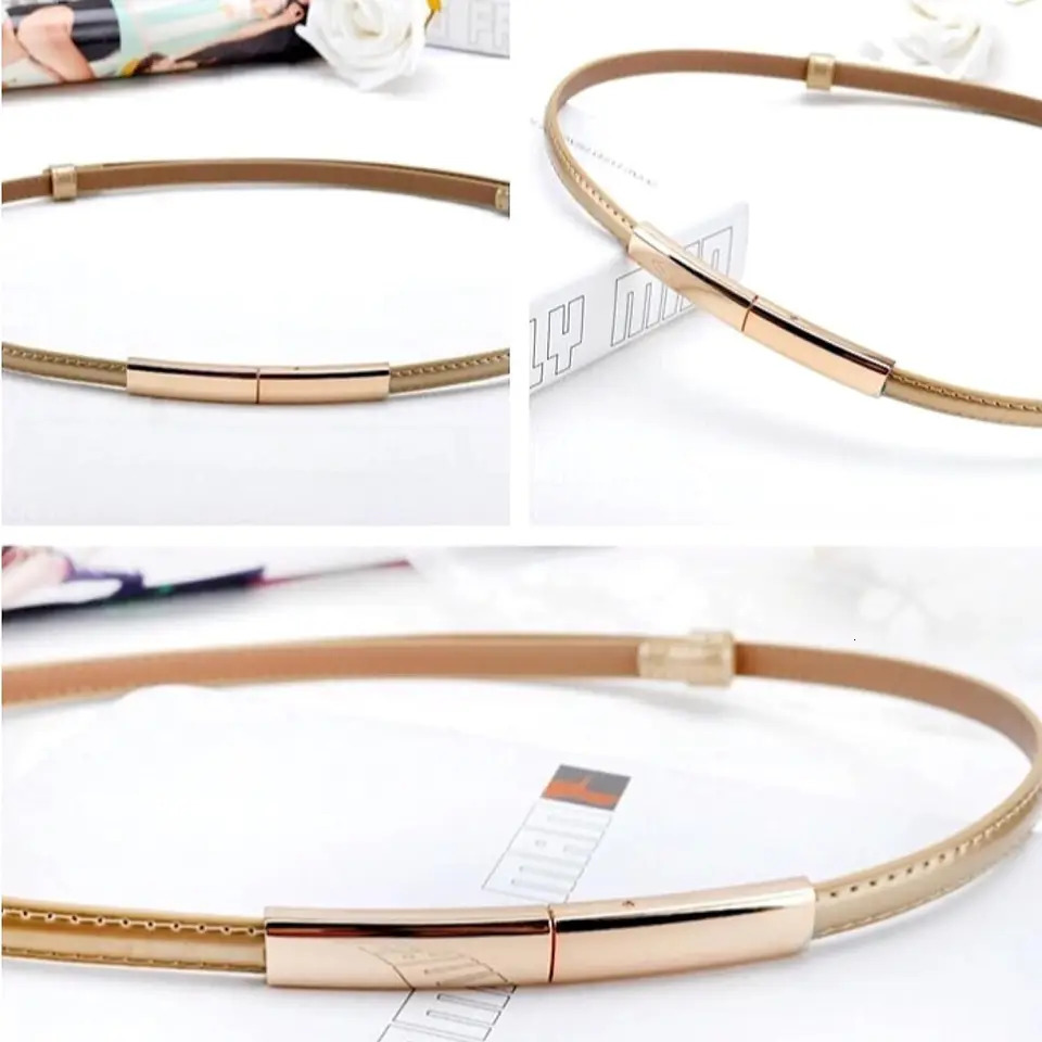Fashion Genuine Leather Belt For Women Adjustable Gold Buckle Waist Strap Female Jeans Dress Trouser Decorative belts 250114