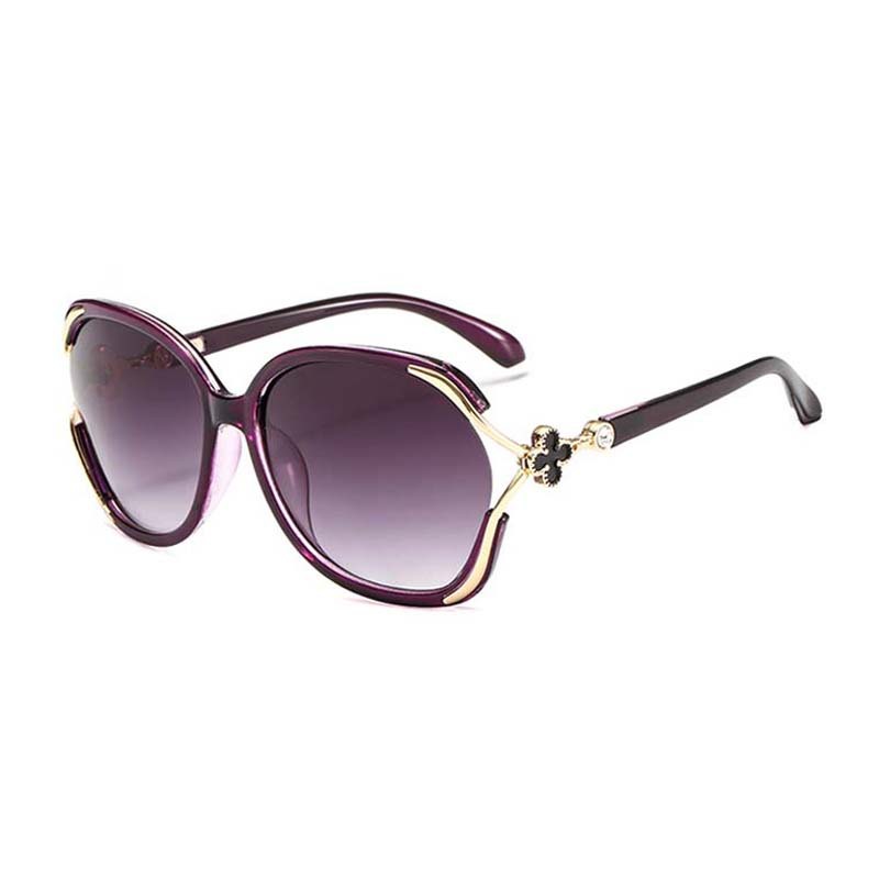 Wholesale new women's fashion metal sunglasses elegant frame hipster driving glasses