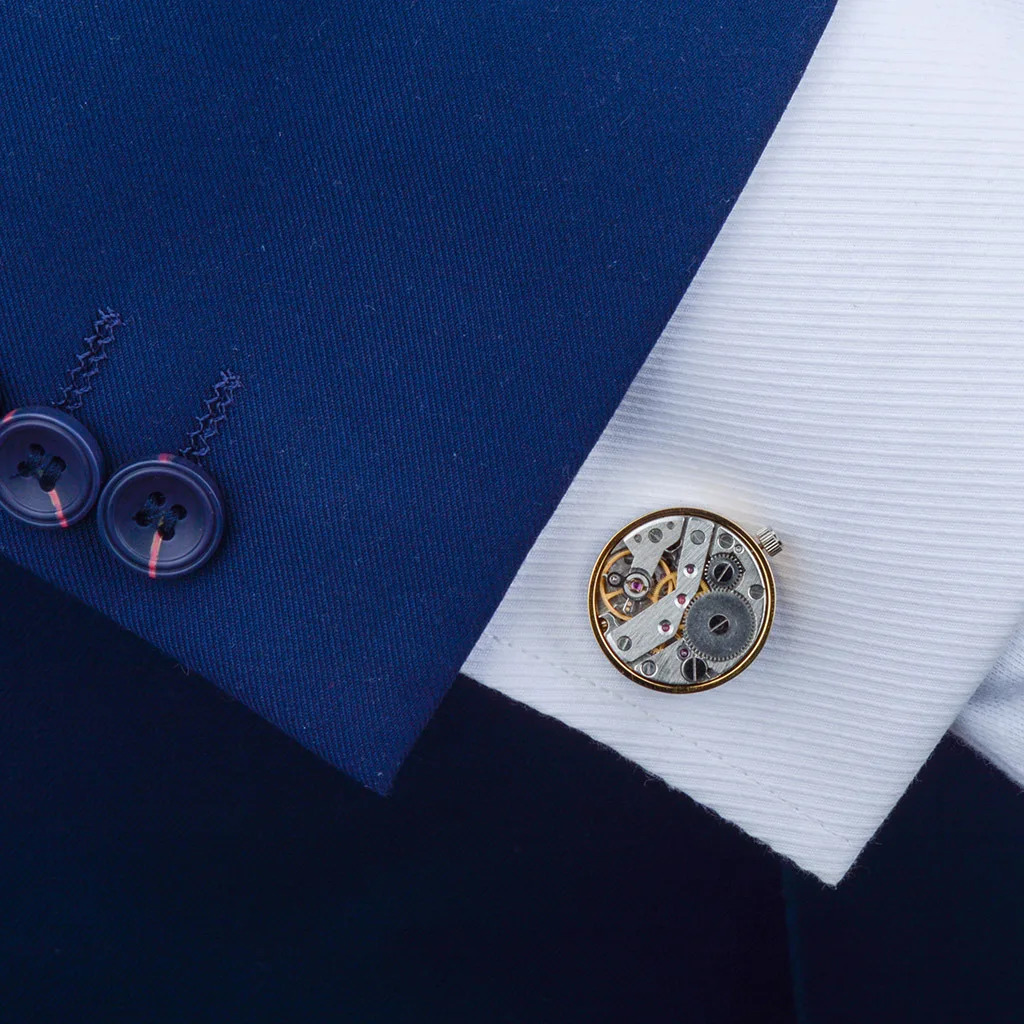 er watches sports cufflinks mens business wedding shirts cufflinks gears mechanical functions cufflinks jewelry 250110