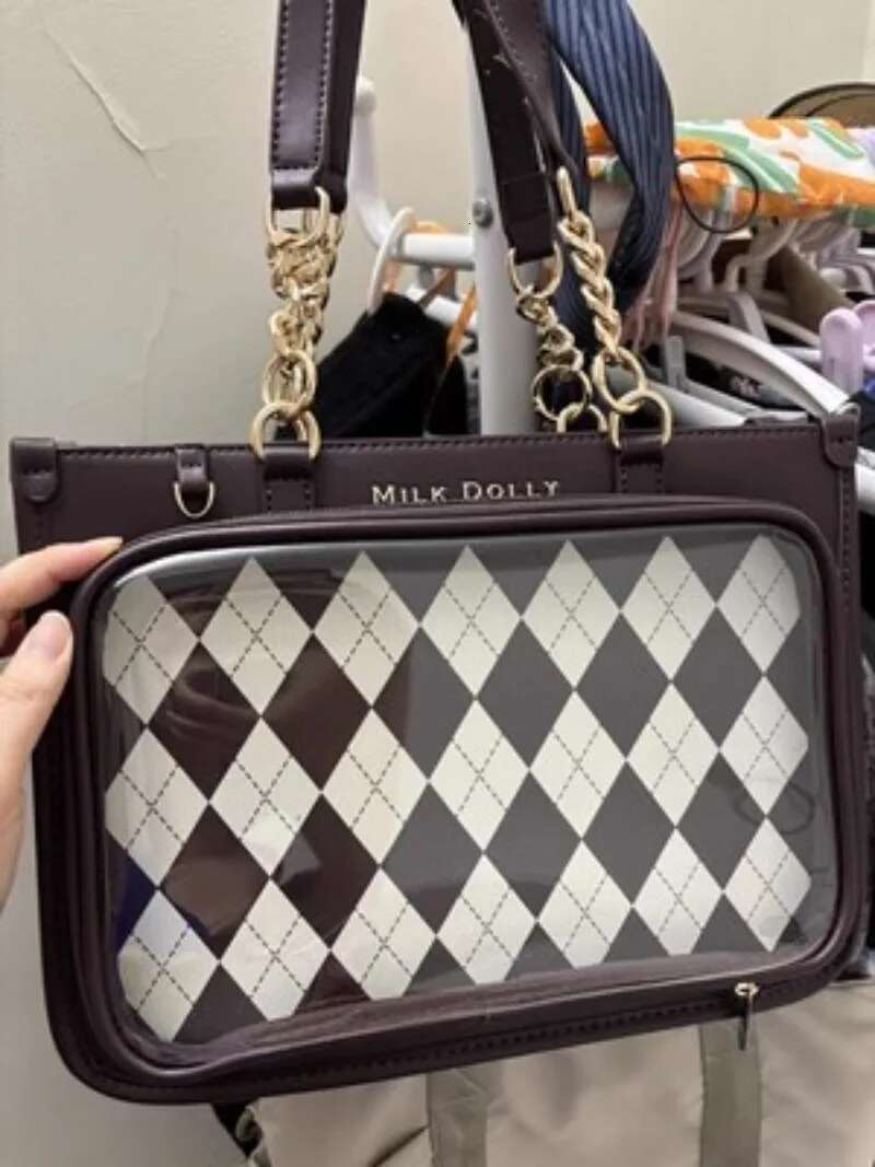 Ita Popular Trendy Display Tote For Girls High-Capacity Elegant Underarm Bag 2025 New Transparent Shoulder Bags Bolsas