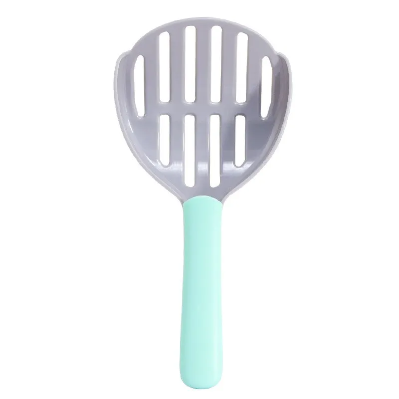 Plastic Litter Shovel 22.5*11cm Hollow Grooming Scoop Long Handle Convenient Pick Up Cat Excrement Cleaning