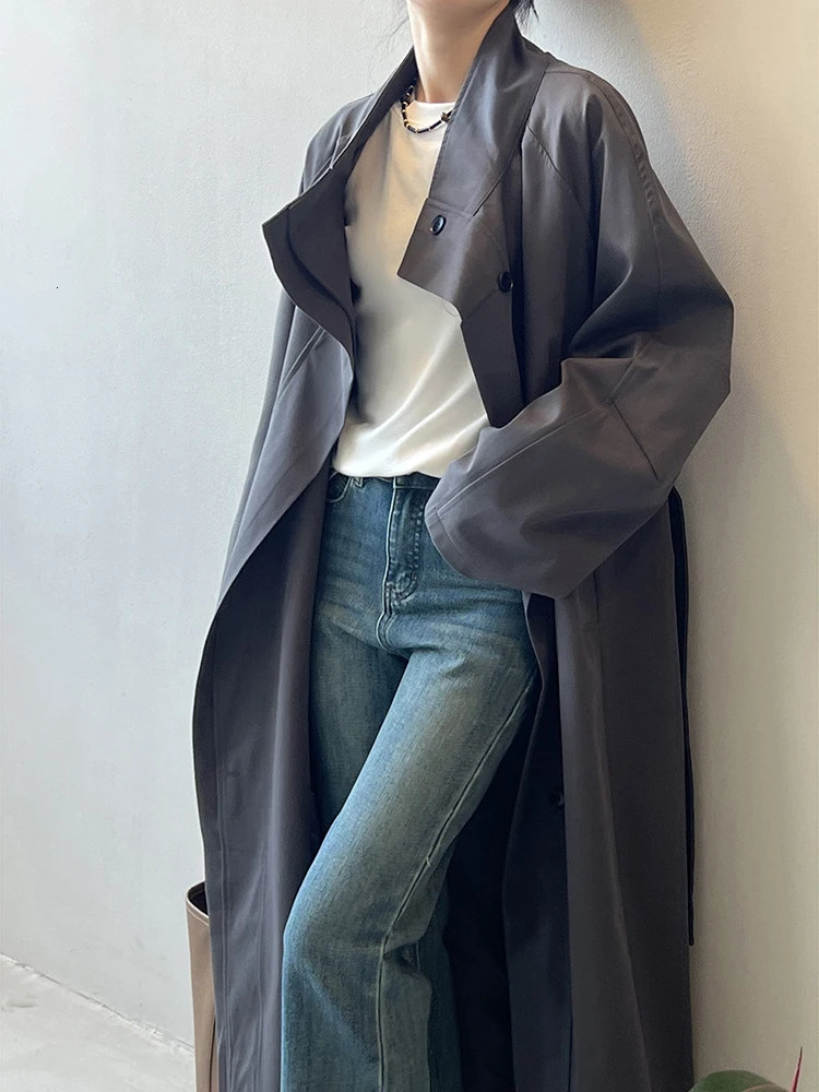 Home>Products>Womens shoulder straps>Womens stand up collar waist circumference>Single chest fashionable windbreaker 2025 autumn 26C490 25