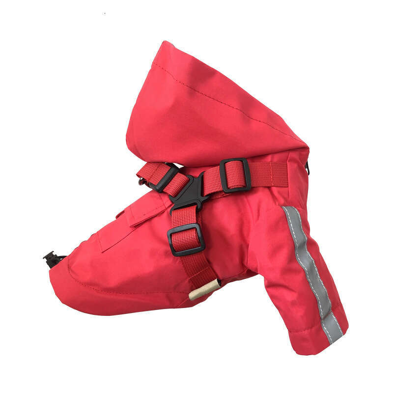 British Style Waterproof Pet Raincoat, All-Season Dog Coat, Outdoor Windproof and Rainproof Fashion Pet Clothing
