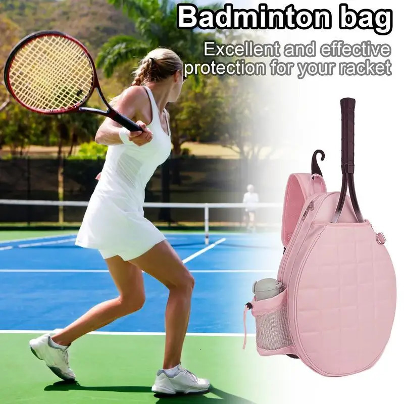 Tennis Bags For Women Top Handle Tennis Carrying Bag With Water Bottle Holder And Hook Chest Grids Printed Tennis Sling Bag 250117